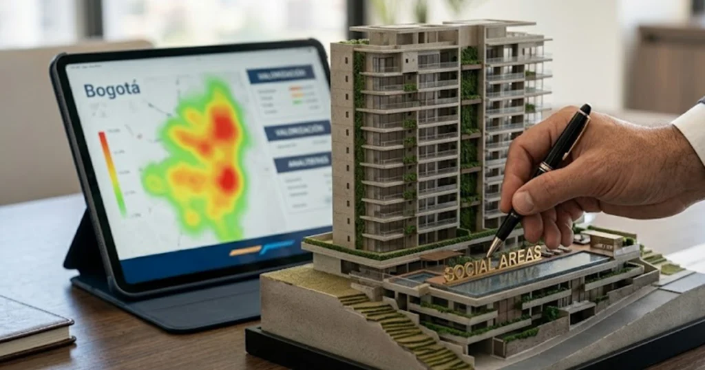 Consultoría estratégica de Trichter Consulting analizando proyectos sobre planos en Colombia.